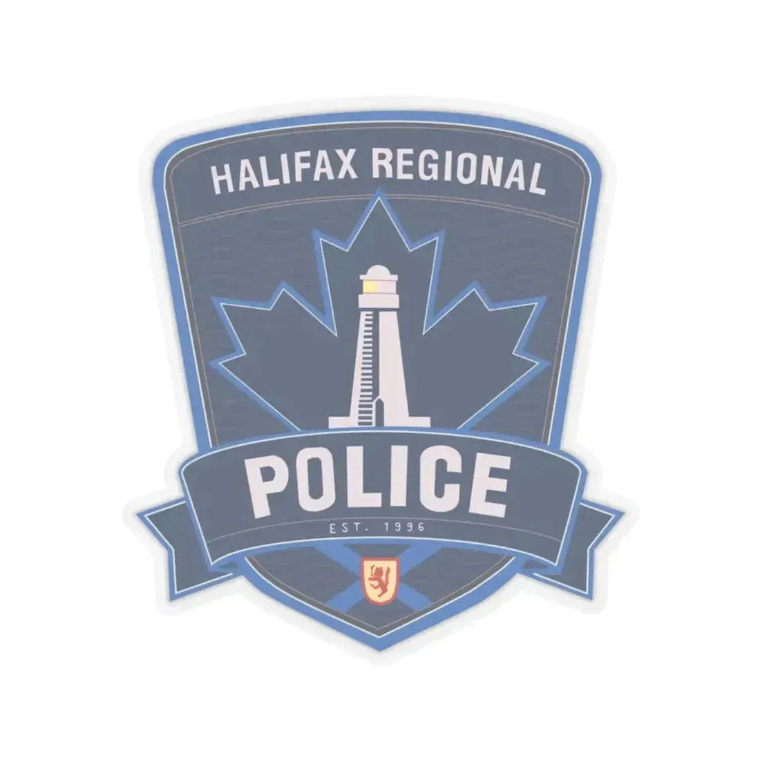 Halifax Regional Police - STICKER Vinyl Kiss-Cut Decal 6 Inch Transparent - The Sticker Space