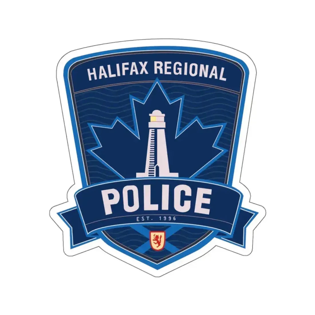 Halifax Regional Police - STICKER Vinyl Kiss-Cut Decal 6 Inch White - The Sticker Space