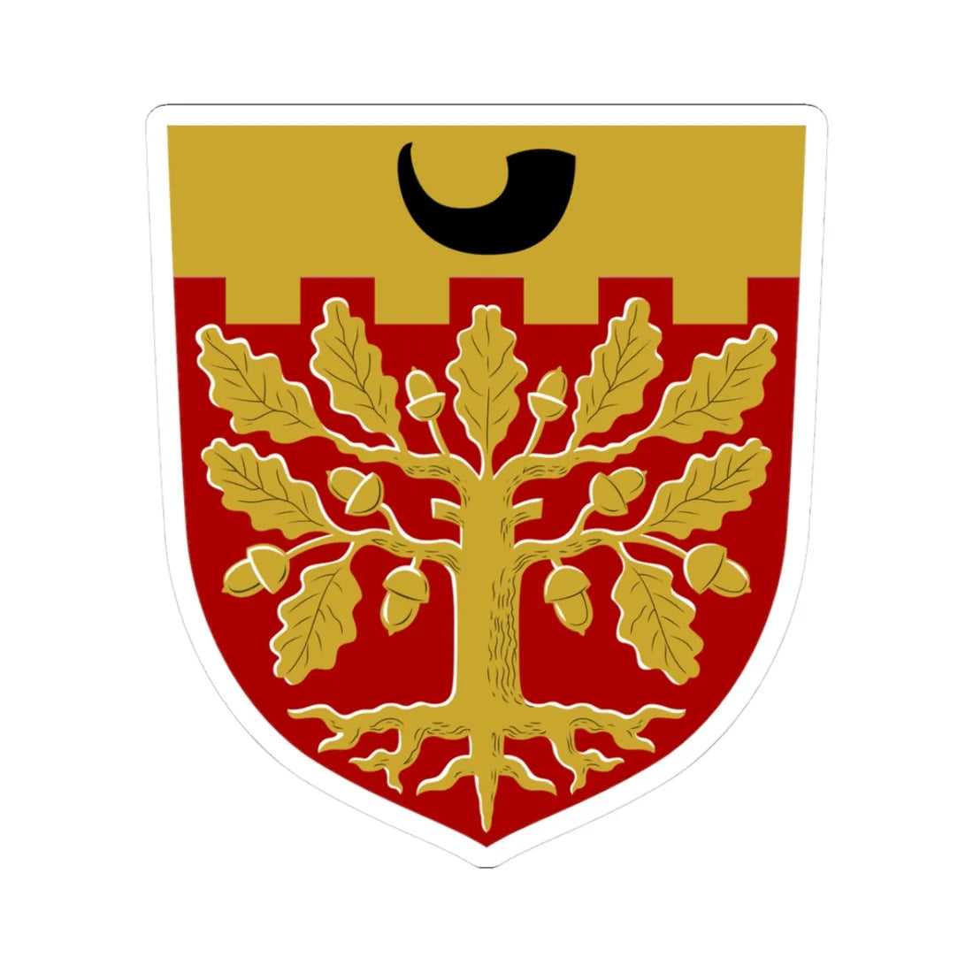 Halikko vaakuna (Finland) (Coat of Arms) STICKER Vinyl Kiss-Cut Decal 3 Inch White - The Sticker Space