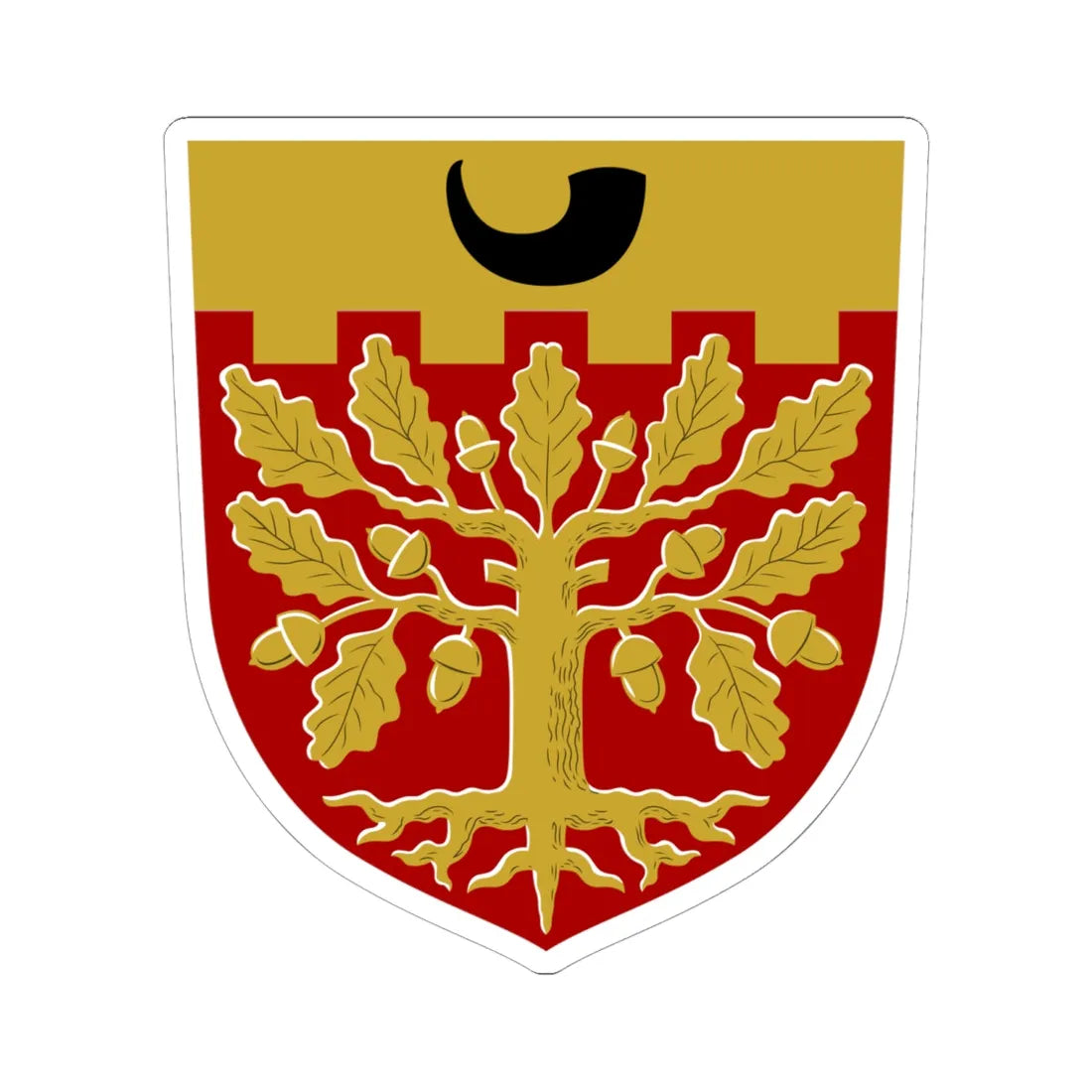 Halikko vaakuna (Finland) (Coat of Arms) STICKER Vinyl Kiss-Cut Decal 6 Inch White - The Sticker Space