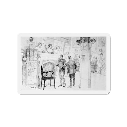 Hall of Beauties (Magazine Illustration) Refrigerator Magnet