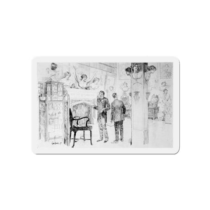 Hall of Beauties (Magazine Illustration) Refrigerator Magnet