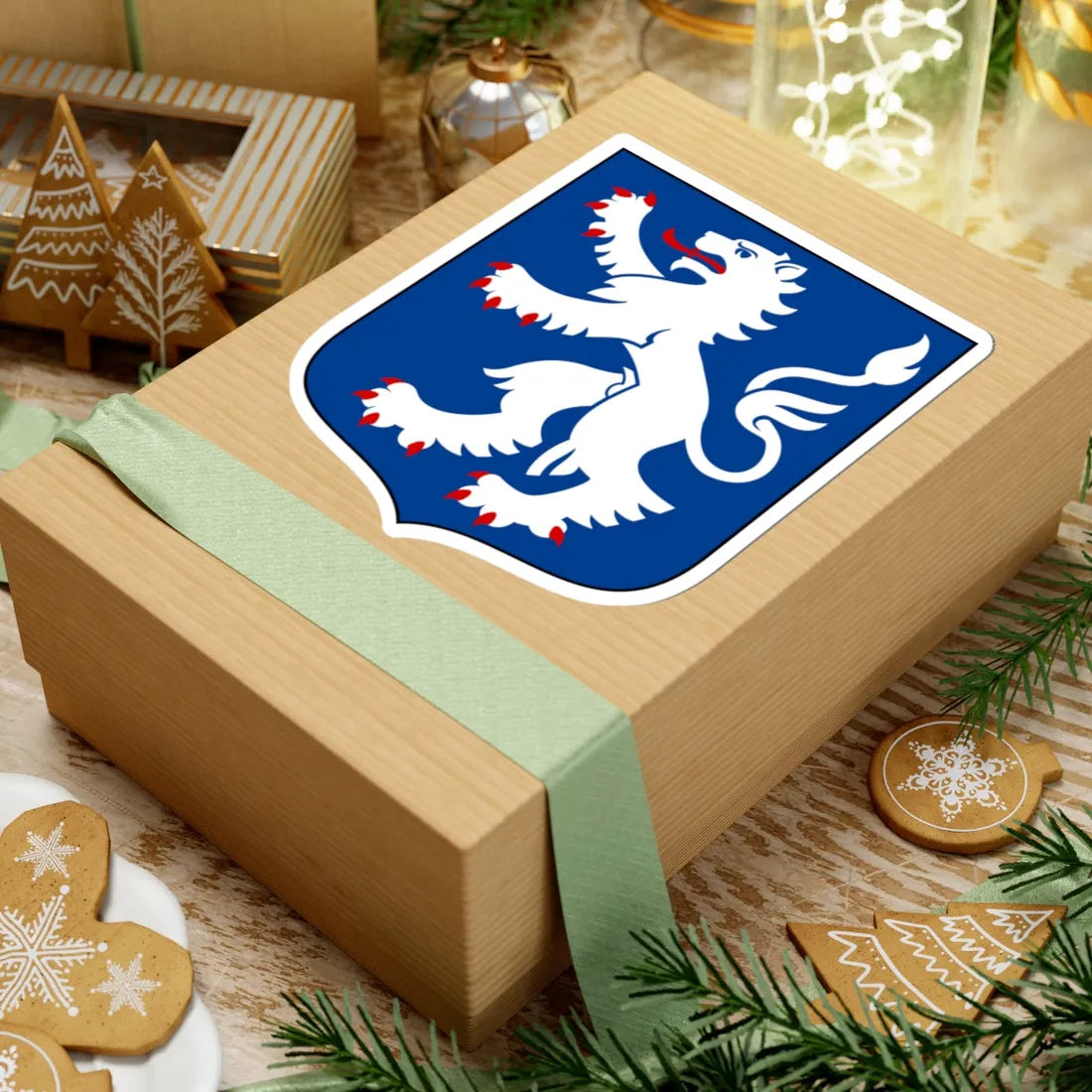 Hallands vapen (Sweden) (Coat of Arms) STICKER Vinyl Kiss-Cut Decal - The Sticker Space