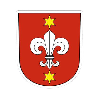 Hallau-blazon (Switzerland) (Coat of Arms) STICKER Vinyl Kiss-Cut Decal 3 Inch White - The Sticker Space