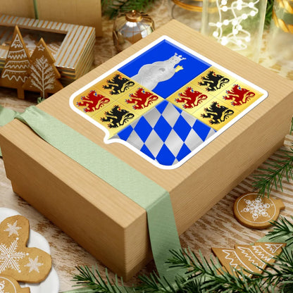 Halle B wapen (Belgium) (Coat of Arms) STICKER Vinyl Kiss-Cut Decal - The Sticker Space