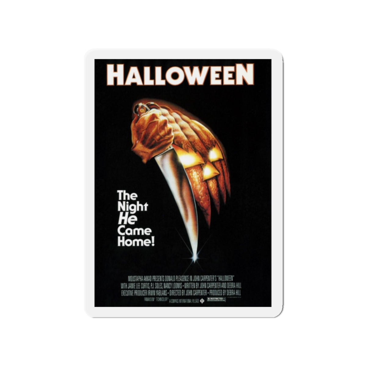 HALLOWEEN 1978 Movie Poster - Die-Cut Magnet-2" x 2"-The Sticker Space