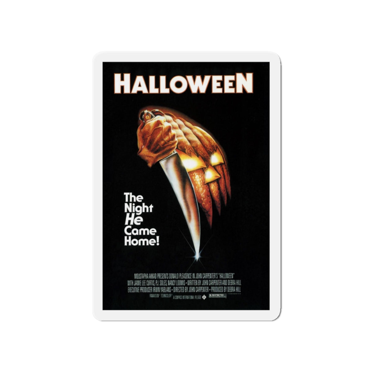 HALLOWEEN 1978 Movie Poster - Die-Cut Magnet-4" x 4"-The Sticker Space