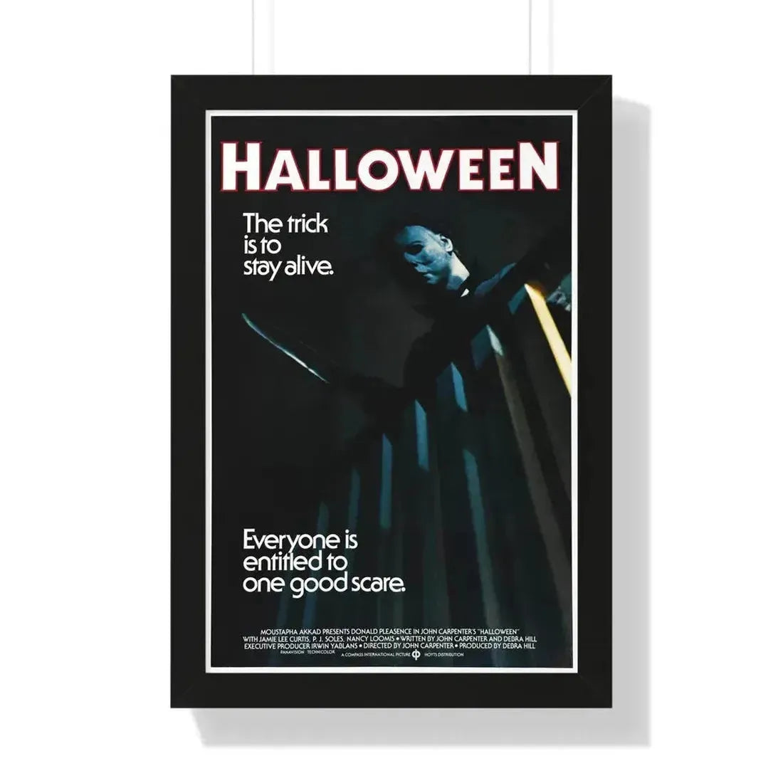 HALLOWEEN (3) 1978 - Framed Movie Poster 16″ x 24″ Black - The Sticker Space