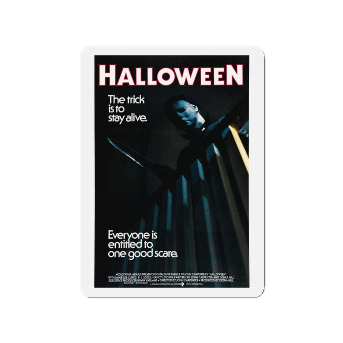 HALLOWEEN (3) 1978 Movie Poster - Die-Cut Magnet-2" x 2"-The Sticker Space