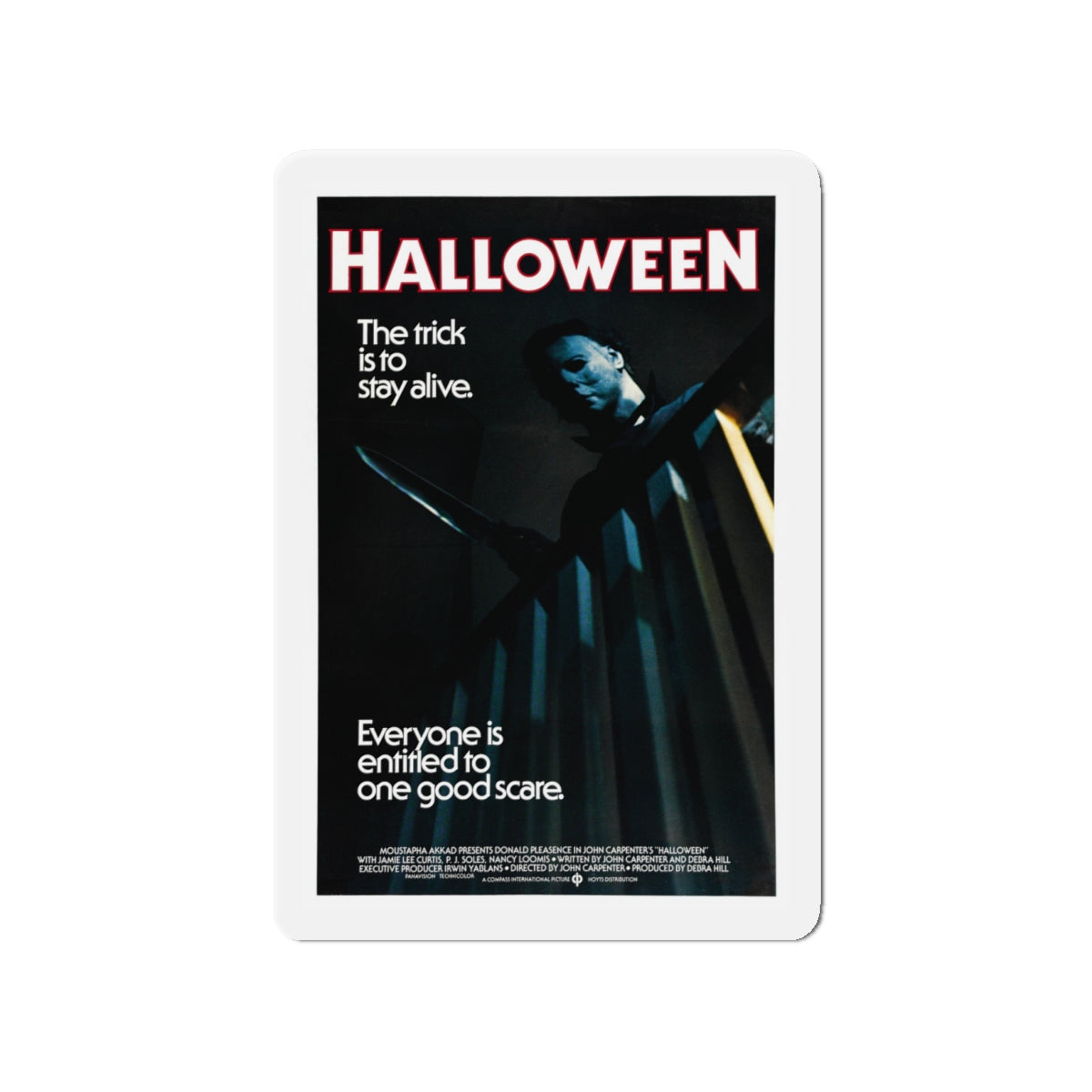 HALLOWEEN (3) 1978 Movie Poster - Die-Cut Magnet-4" x 4"-The Sticker Space