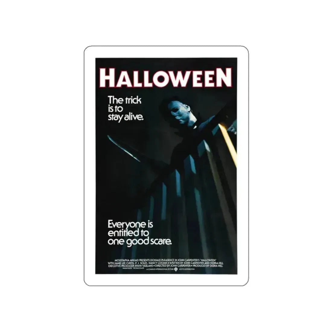 HALLOWEEN (3) 1978 Movie Poster STICKER Vinyl Die-Cut Decal 2 Inch - The Sticker Space