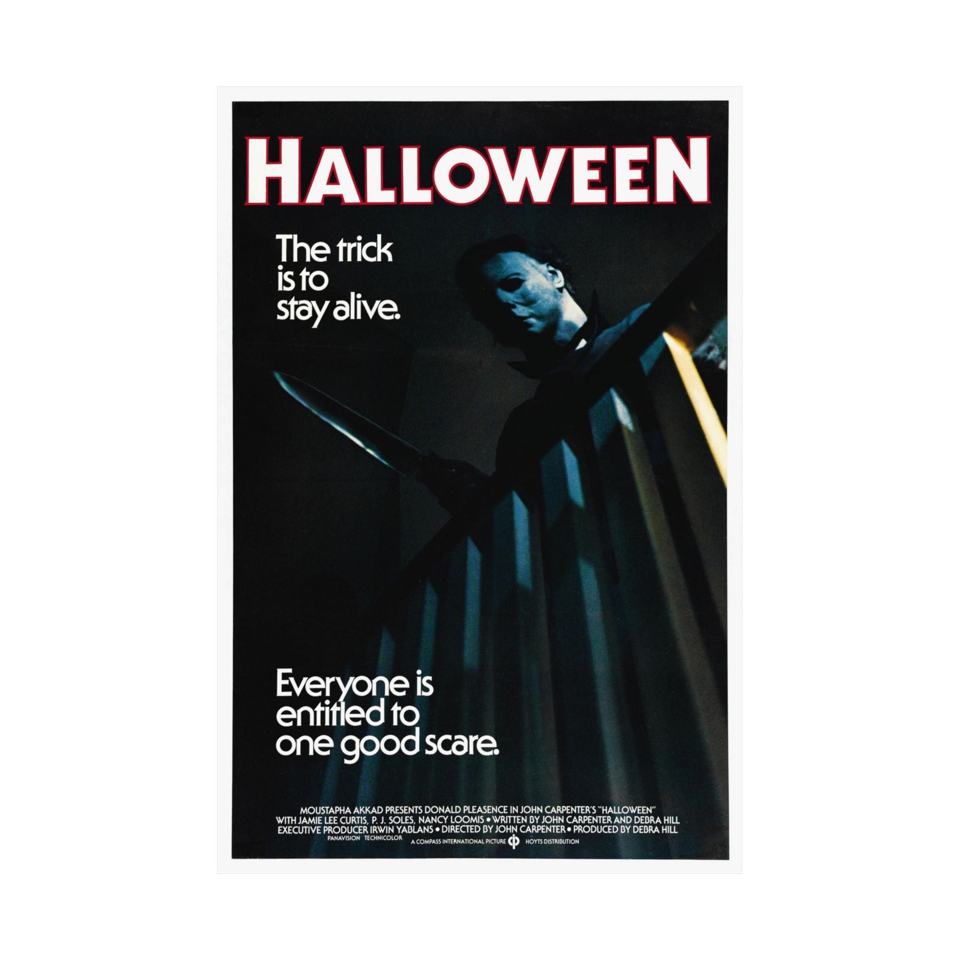 HALLOWEEN (3) 1978 - Paper Movie Poster-The Sticker Space