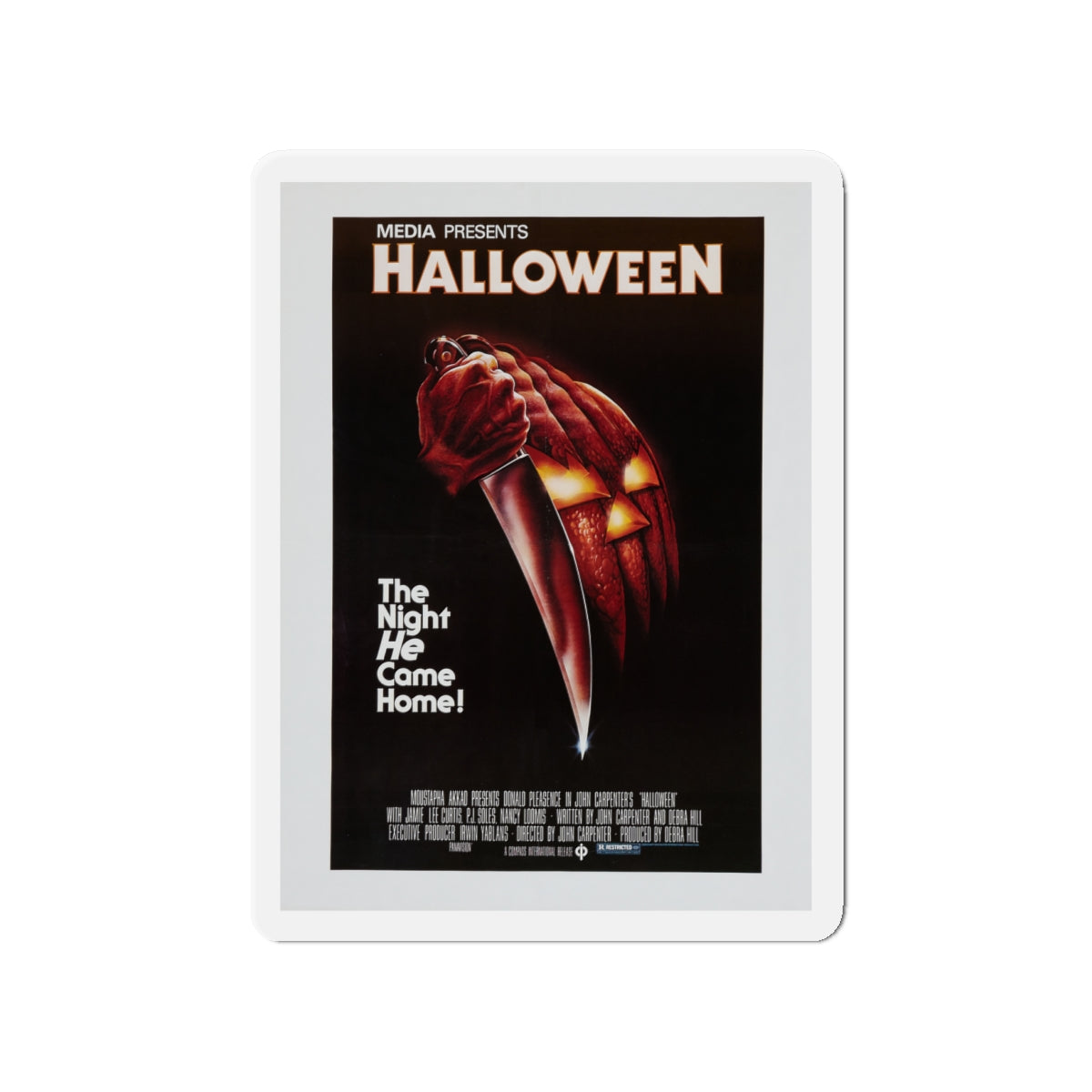 HALLOWEEN (4) 1978 Movie Poster - Die-Cut Magnet-4" x 4"-The Sticker Space