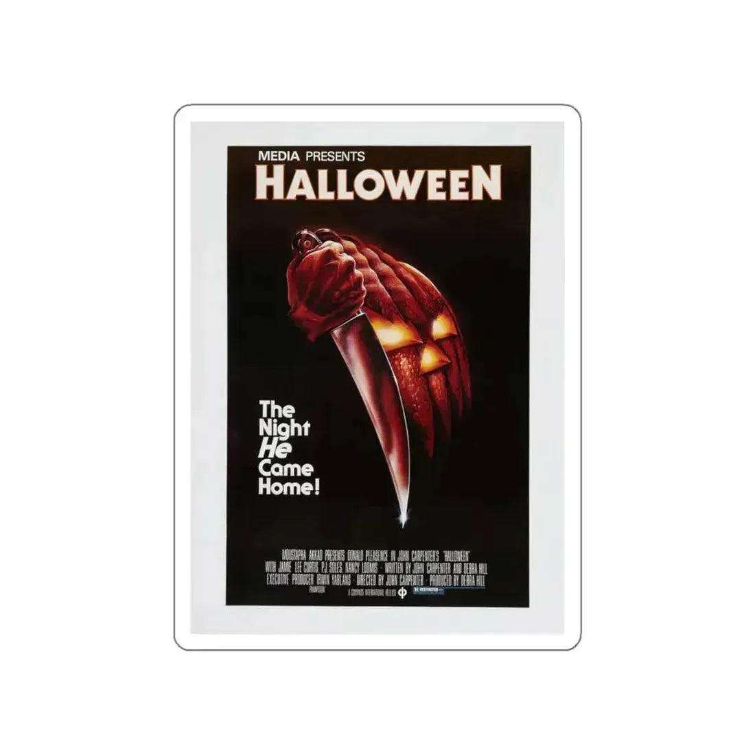 HALLOWEEN (4) 1978 Movie Poster STICKER Vinyl Die-Cut Decal 5 Inch - The Sticker Space