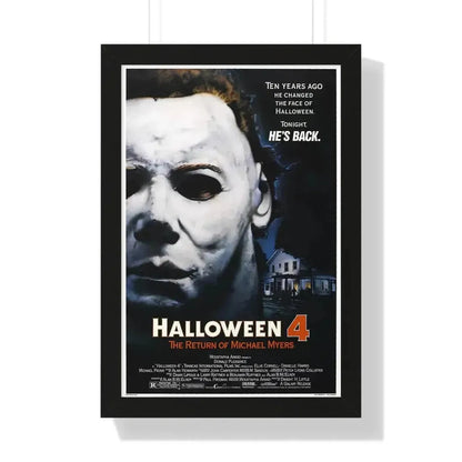 HALLOWEEN 4 1988 - Framed Movie Poster 16″ x 24″ Black - The Sticker Space