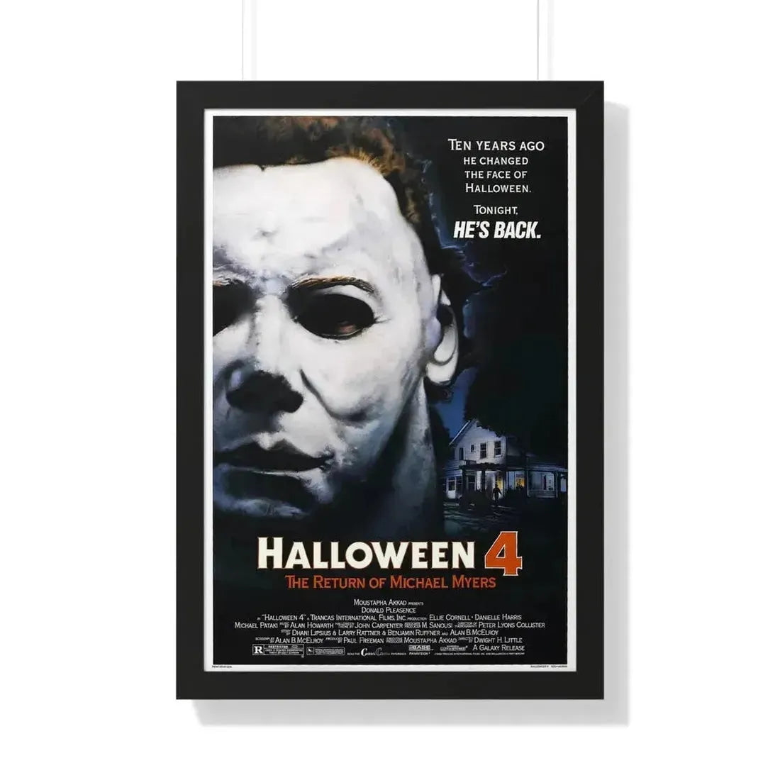 HALLOWEEN 4 1988 - Framed Movie Poster 20" x 30" Black - The Sticker Space