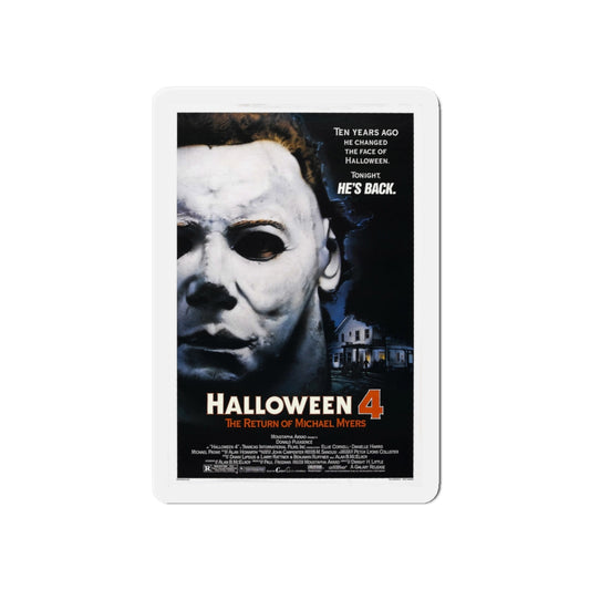 HALLOWEEN 4 1988 Movie Poster - Die-Cut Magnet-6 × 6"-The Sticker Space