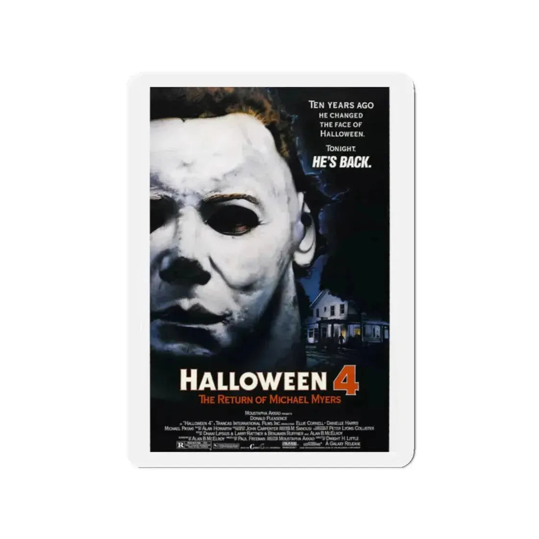 HALLOWEEN 4 1988 Movie Poster - Refrigerator Magnet 2 Inch - The Sticker Space