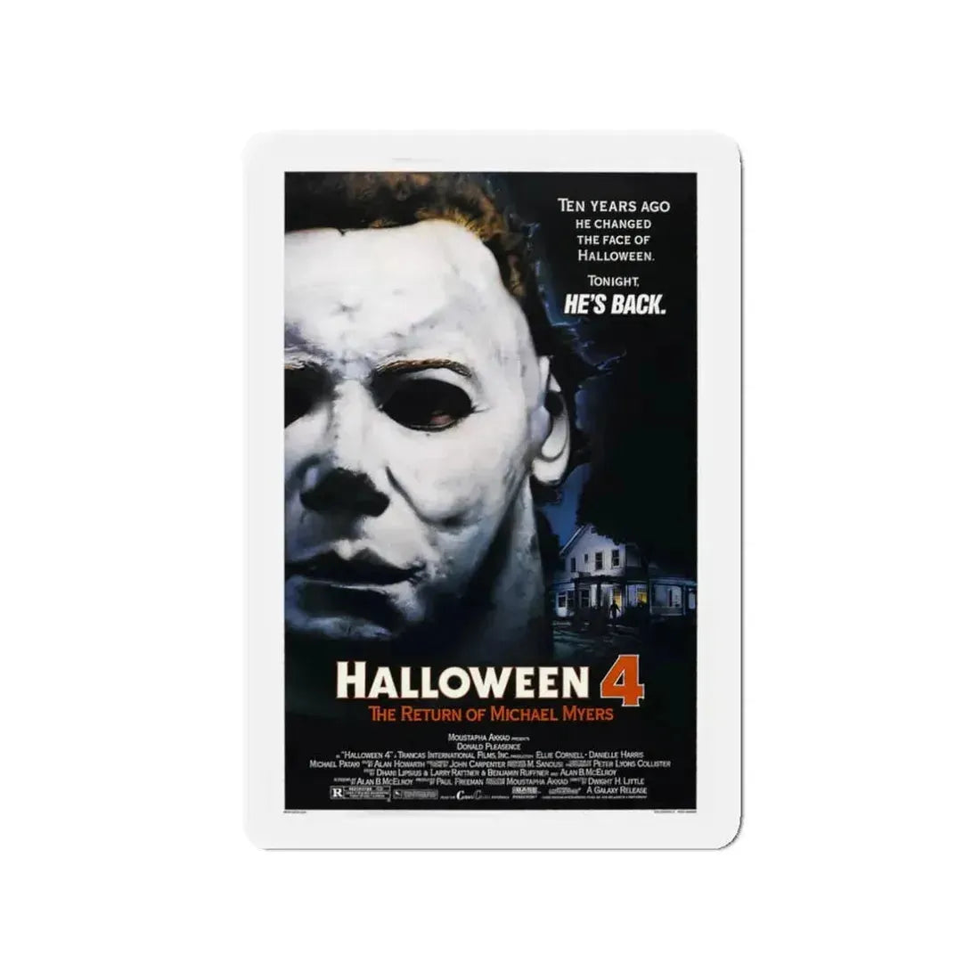 HALLOWEEN 4 1988 Movie Poster - Refrigerator Magnet 3 Inch - The Sticker Space