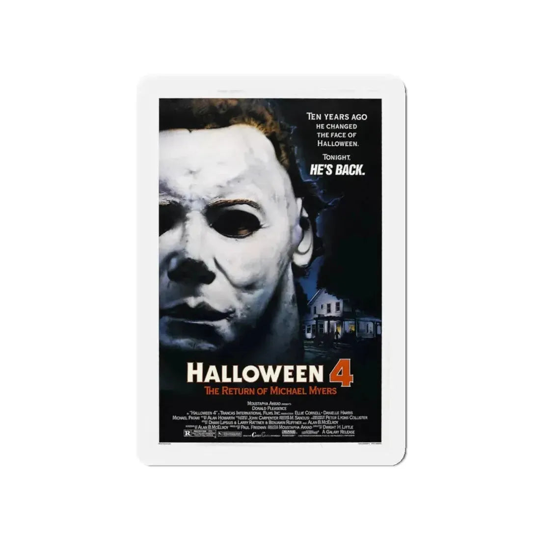 HALLOWEEN 4 1988 Movie Poster - Refrigerator Magnet 4 Inch - The Sticker Space