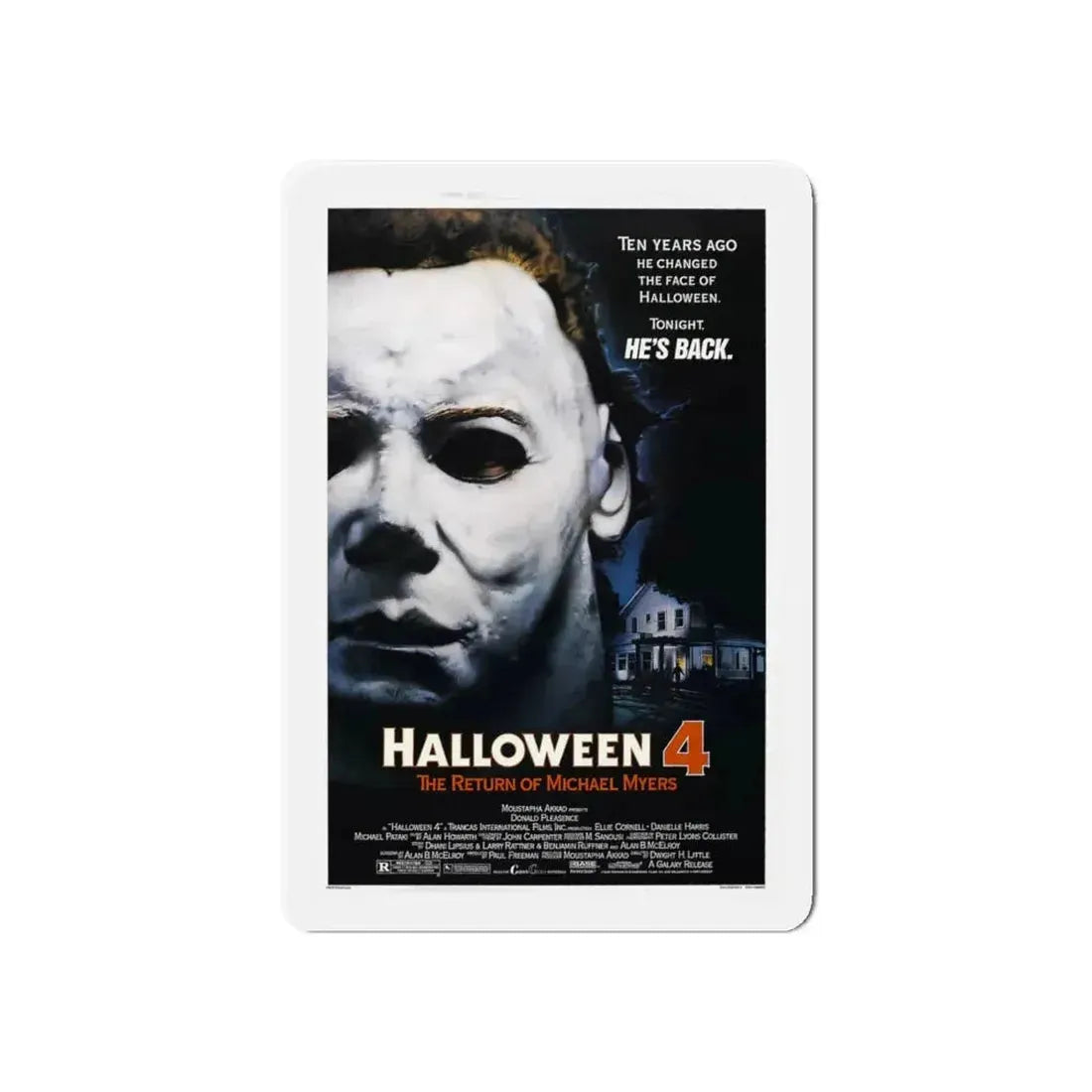 HALLOWEEN 4 1988 Movie Poster - Refrigerator Magnet 6 Inch - The Sticker Space