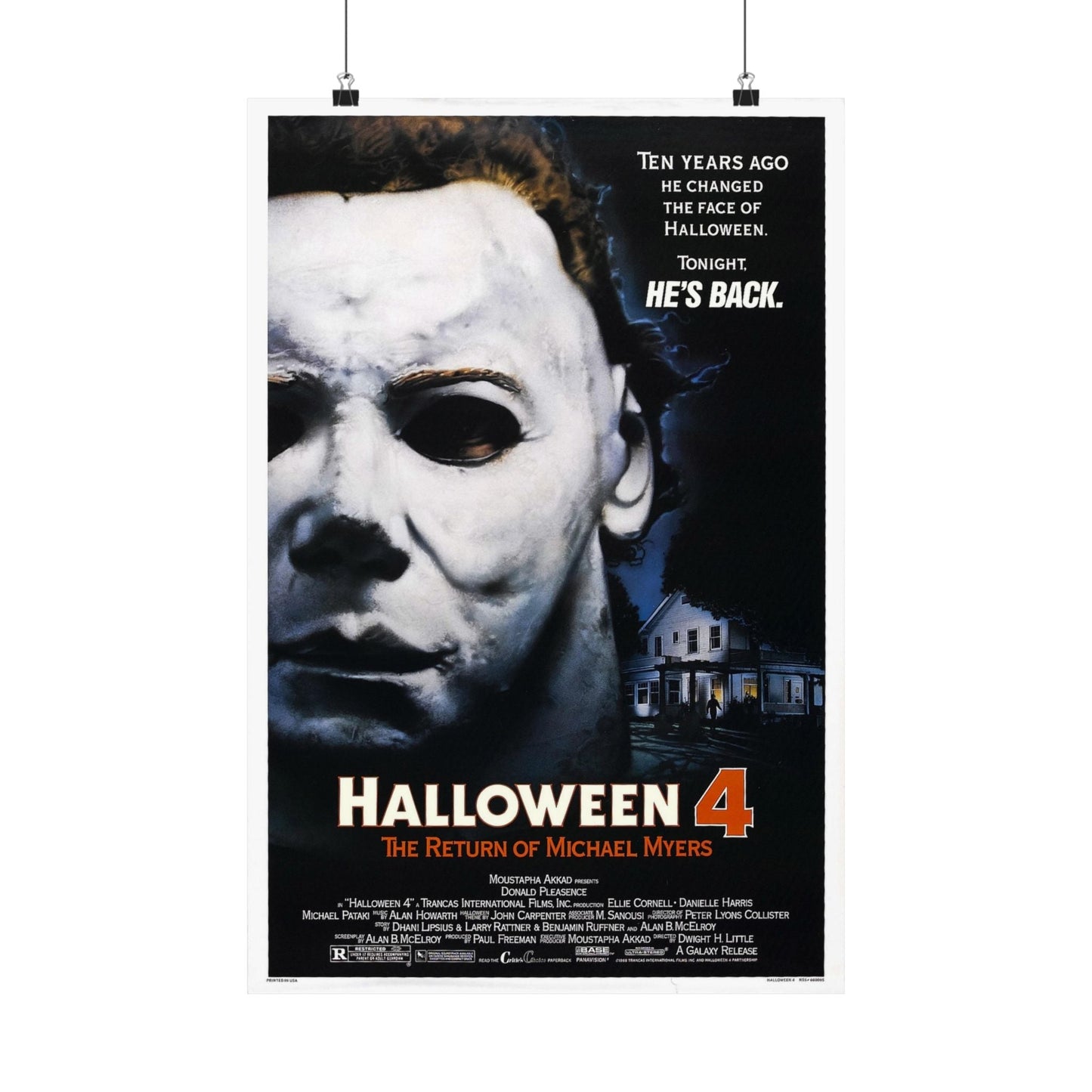 HALLOWEEN 4 1988 - Paper Movie Poster-16″ x 24″-The Sticker Space