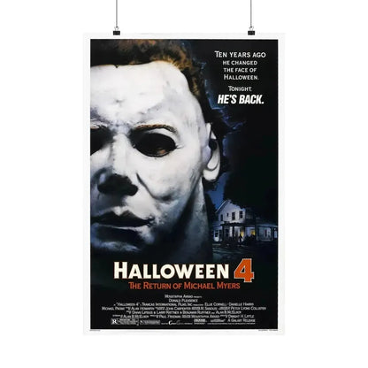 HALLOWEEN 4 1988 - Paper Movie Poster - The Sticker Space