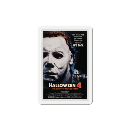 Halloween 4 The Return of Michael 1988 Movie Poster Die-Cut Magnet-4" x 4"-The Sticker Space