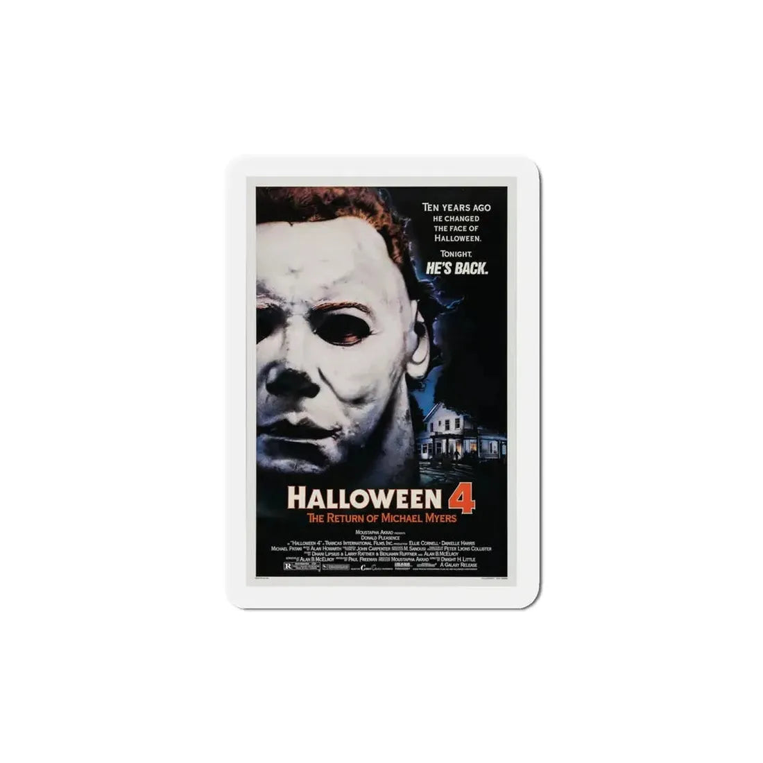 Halloween 4 The Return of Michael 1988 Movie Poster Refrigerator Magnet 5 Inch - The Sticker Space