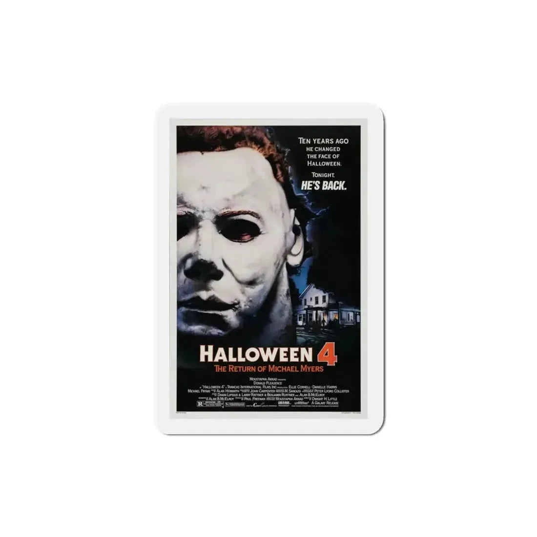 Halloween 4 The Return of Michael 1988 Movie Poster Refrigerator Magnet - The Sticker Space