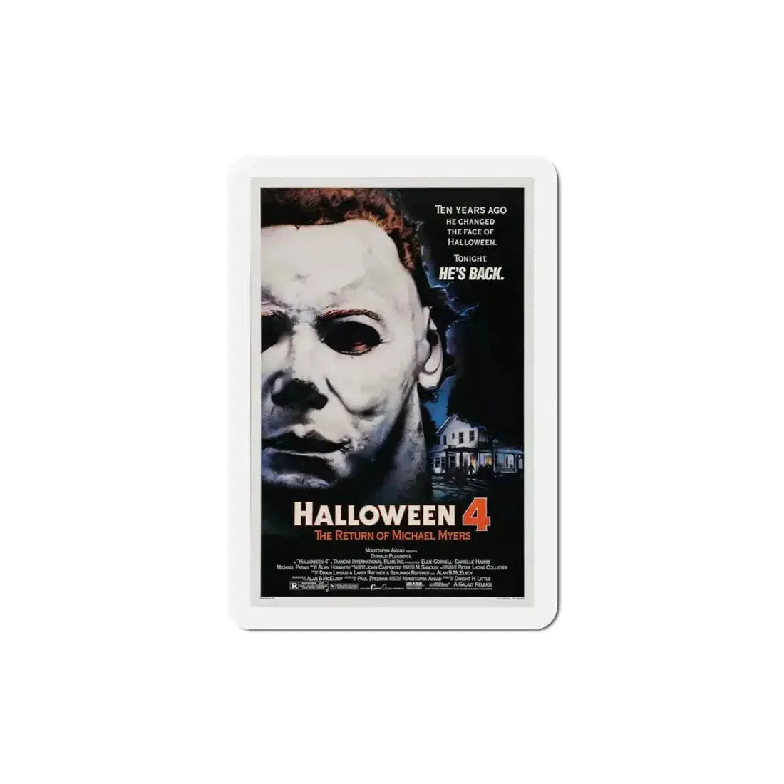 Halloween 4 The Return of Michael 1988 Movie Poster Refrigerator Magnet - The Sticker Space