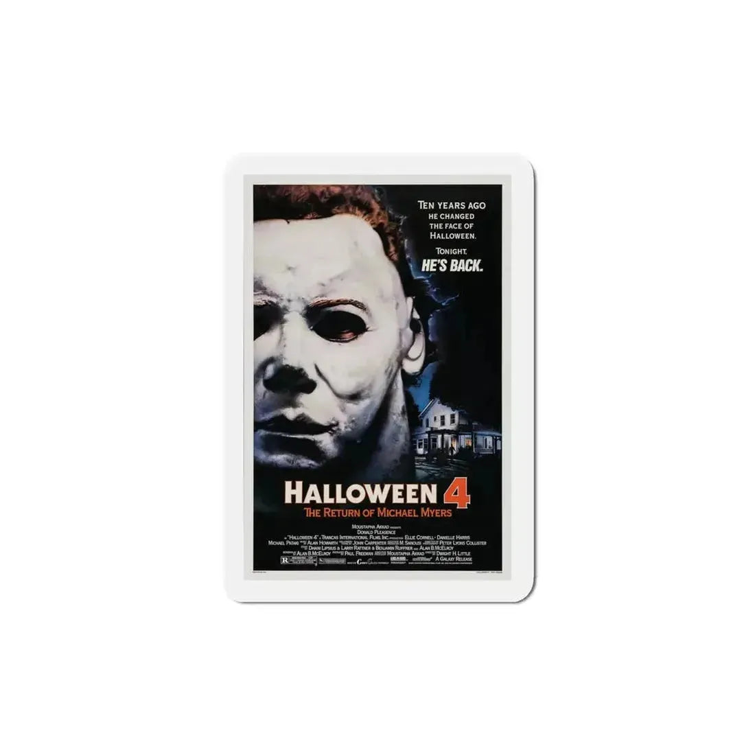 Halloween 4 The Return of Michael 1988 Movie Poster Refrigerator Magnet - The Sticker Space