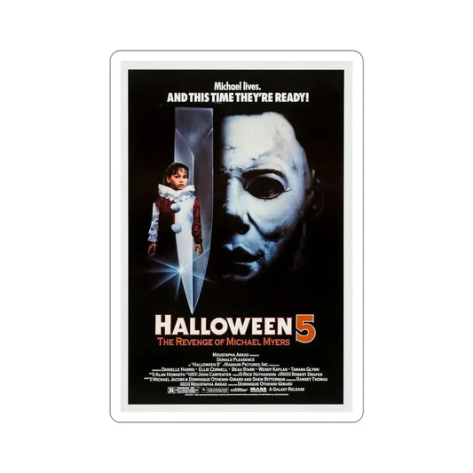 Halloween 5 1989 Movie Poster STICKER Vinyl Die-Cut Decal 6 Inch - The Sticker Space