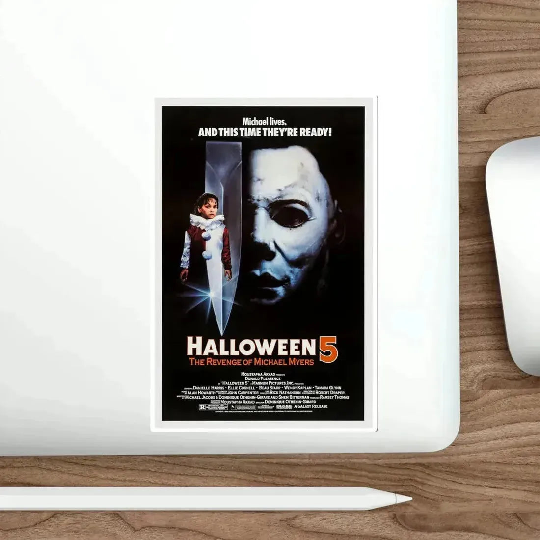 Halloween 5 1989 Movie Poster STICKER Vinyl Die-Cut Decal - The Sticker Space