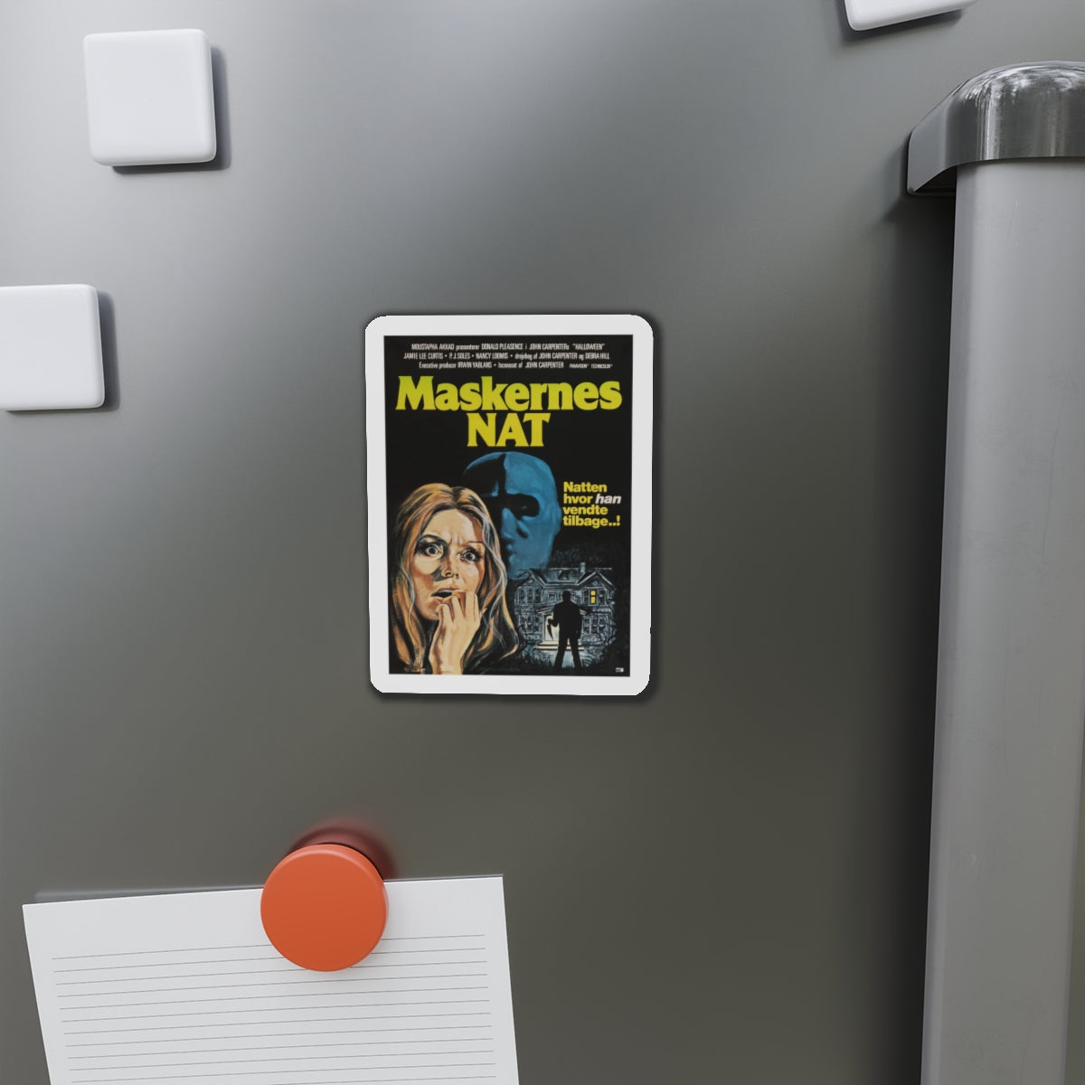 HALLOWEEN (DANISH) 1978 Movie Poster - Die-Cut Magnet-The Sticker Space