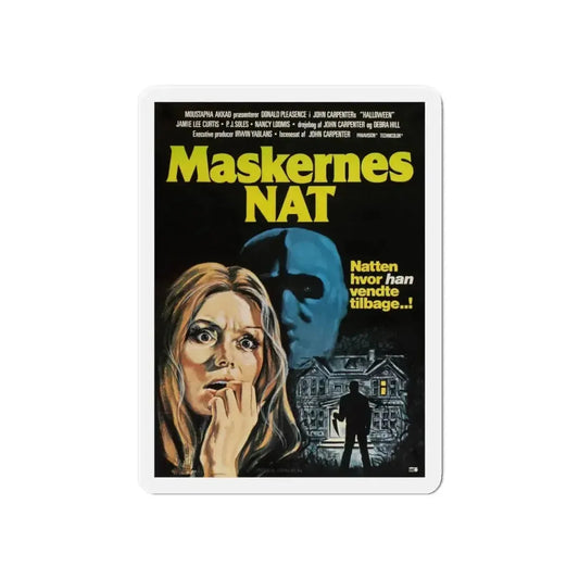 HALLOWEEN (DANISH) 1978 Movie Poster - Refrigerator Magnet 6 Inch - The Sticker Space