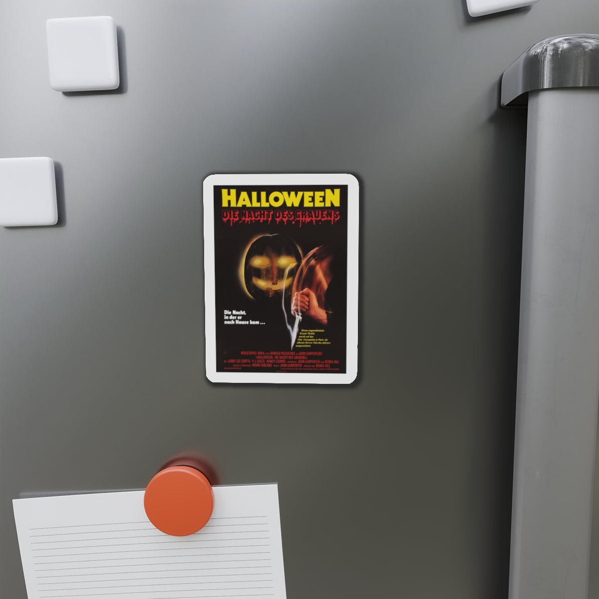 HALLOWEEN (GERMAN) 1978 Movie Poster - Die-Cut Magnet-The Sticker Space