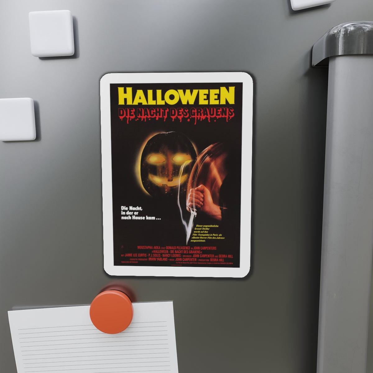 HALLOWEEN (GERMAN) 1978 Movie Poster - Die-Cut Magnet-The Sticker Space