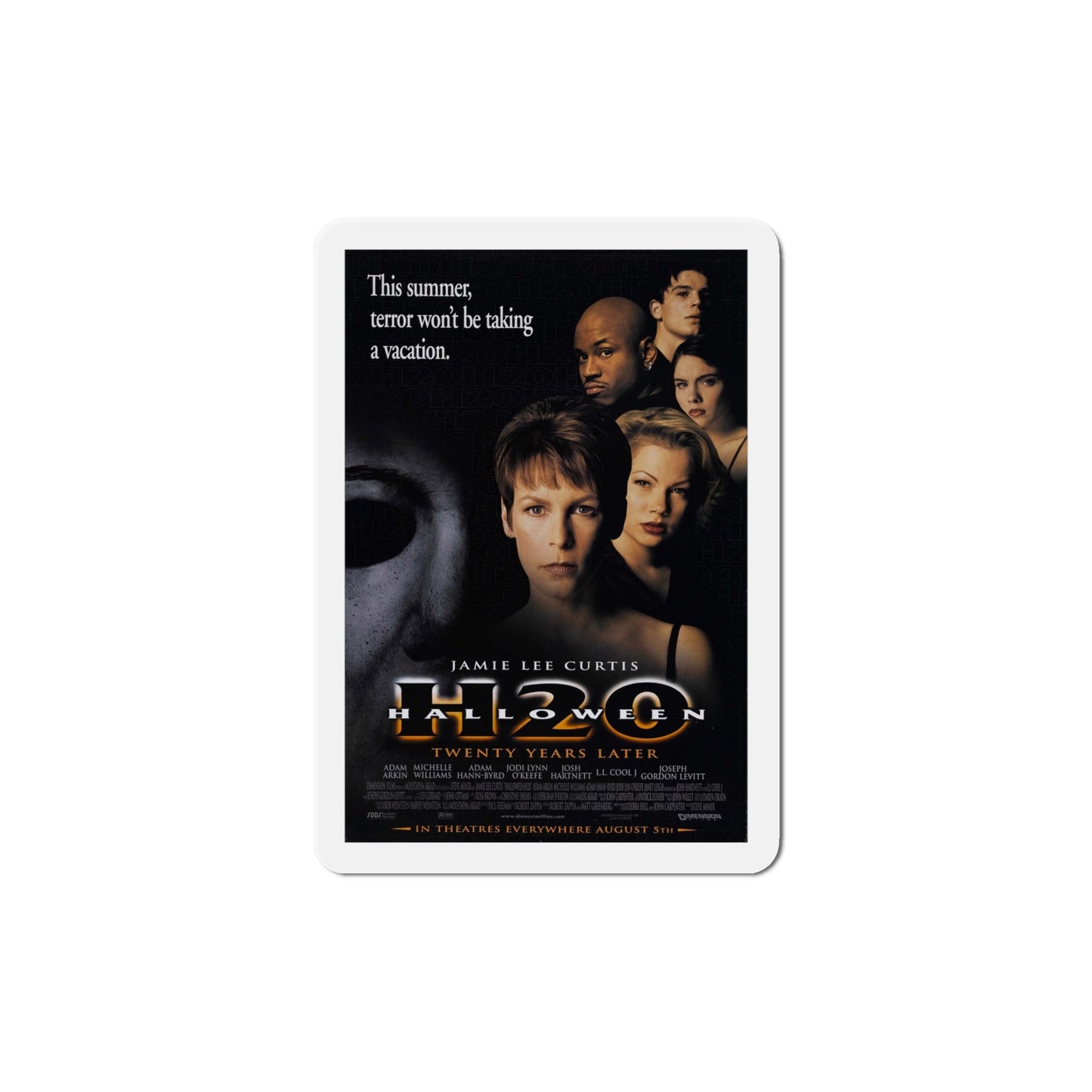 Halloween H20 1998 Movie Poster Die-Cut Magnet-6 × 6"-The Sticker Space