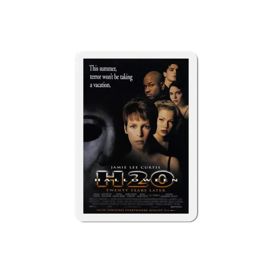 Halloween H20 1998 Movie Poster Refrigerator Magnet 3 Inch - The Sticker Space