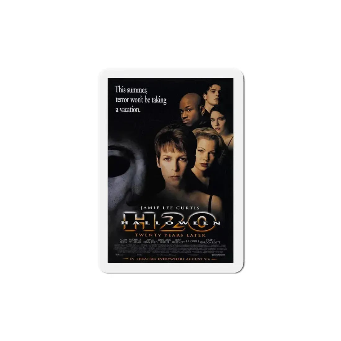 Halloween H20 1998 Movie Poster Refrigerator Magnet 6 Inch - The Sticker Space