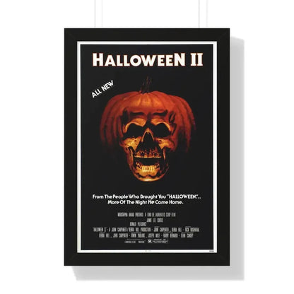 HALLOWEEN II 1981 - Framed Movie Poster 16″ x 24″ Black - The Sticker Space
