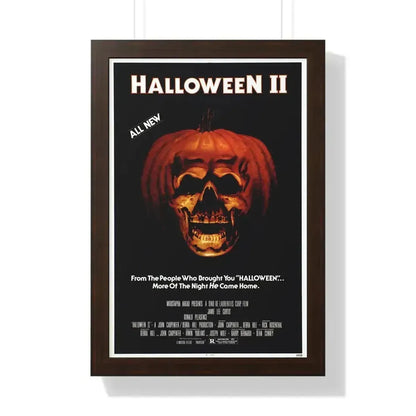 HALLOWEEN II 1981 - Framed Movie Poster 16″ x 24″ Walnut - The Sticker Space