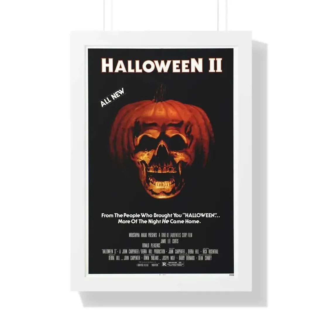 HALLOWEEN II 1981 - Framed Movie Poster - The Sticker Space