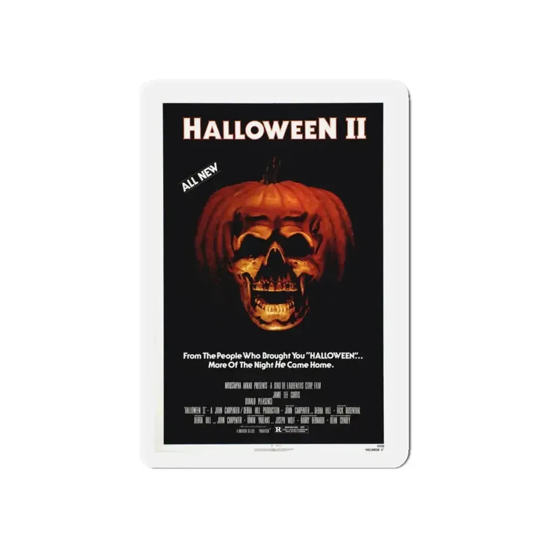 HALLOWEEN II 1981 Movie Poster - Refrigerator Magnet - The Sticker Space