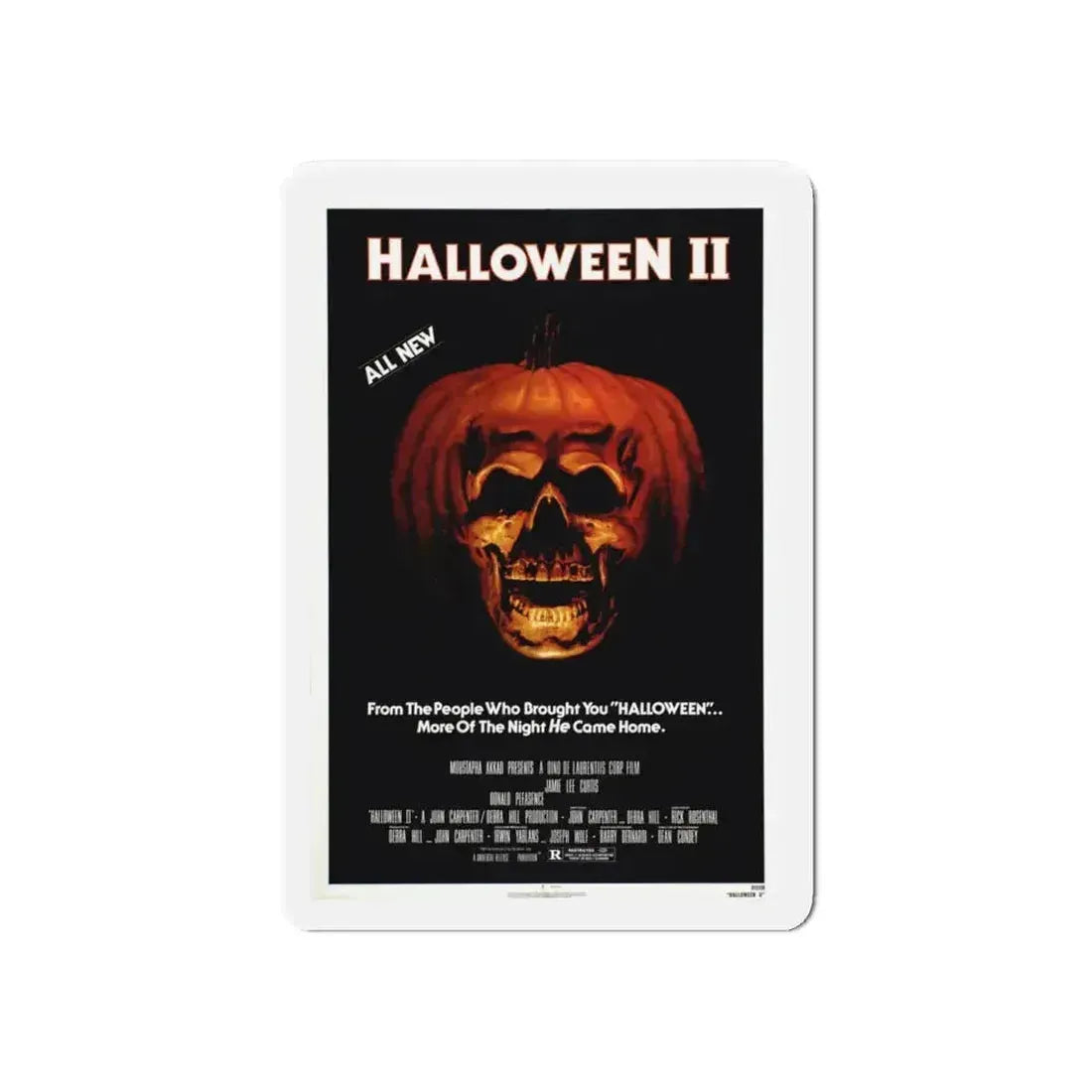 HALLOWEEN II 1981 Movie Poster - Refrigerator Magnet - The Sticker Space