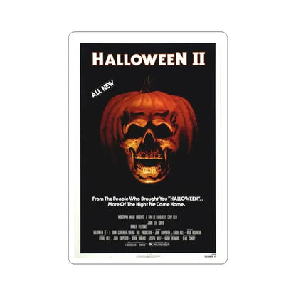 Halloween II 1981 Movie Poster - STICKER Vinyl Kiss-Cut Decal 4 Inch White - The Sticker Space