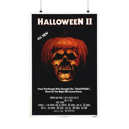 HALLOWEEN II 1981 - Paper Movie Poster - The Sticker Space