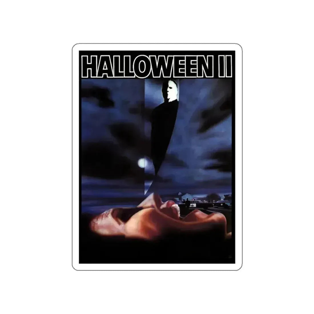 HALLOWEEN II (2) 1981 Movie Poster STICKER Vinyl Die-Cut Decal 5 Inch - The Sticker Space