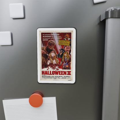 HALLOWEEN II (REMAKE RETROPOSTER) 1981 Movie Poster - Die-Cut Magnet-The Sticker Space